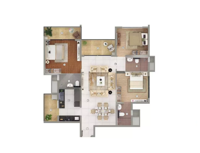 Joyville Gurgaon Typical Plan Floor Plan
