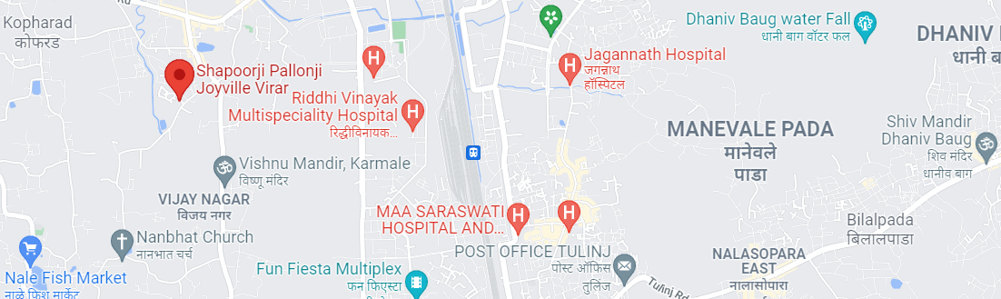 Shapoorji Pallonji Joyville Virar Location Map